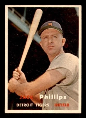 1957 Topps Baseball #307 Jack Phillips NM/MT *g1 - Image 1 of 2