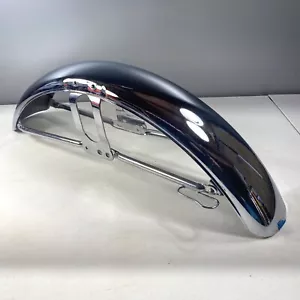 NOS HONDA CB350 K0 CB250 1968 FRONT FENDER EARLY DOUBLE CUT 61100-286-670XW OEM - Bild 1 von 14