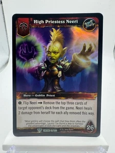 World of Warcraft TCG Throne Foil Hero High Priestess Neeri - Foto 1 di 2