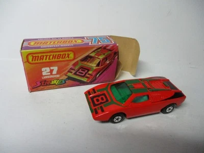 Matchbox Lesney Superfast SF27 Lamborghini Countach- DARK GREEN windows & tampo - Image 1 of 2