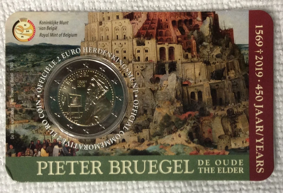 2 EURO BELGIQUE 2019 PIETER BRUEGEL VERSION PAYS-BAS - Photo 1/1