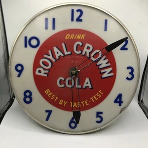 WERBUNG 14" ROYAL CROWN COLA RUNDE WANDUHR - TEILE ODER RESTAURATION - Bild 1 von 15