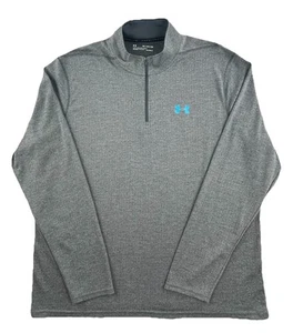 Under Armour 2XL Threadborne Quarter Zip Pullover Gray - Picture 1 of 5