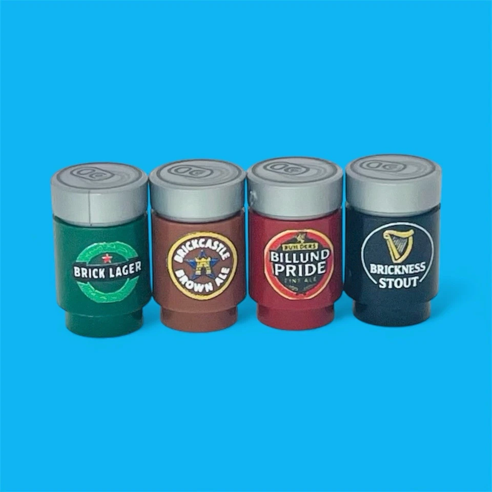 Latas de cerveza Ale Lager europeas personalizadas taberna modular 10350 hechas de ladrillos Lego Foto 1 de 1