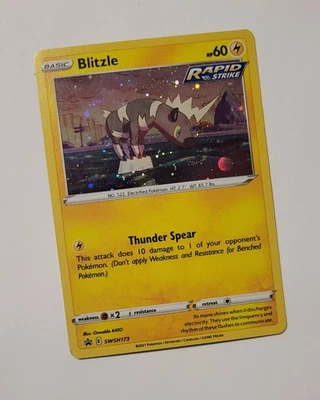 Pokemon Blitzle SWSH173 Holo Black Star Promo TCG 2021 Card Sword Shield English - Image 1 of 2