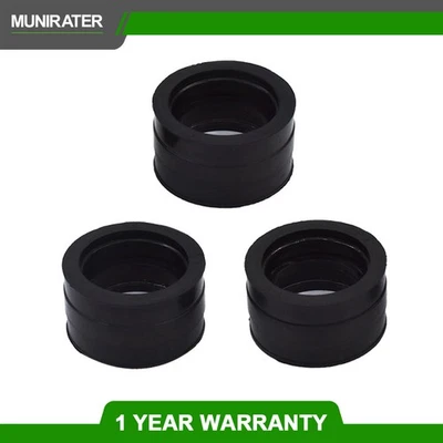 3Pcs Carb intake manifold boots holders kit 11-6114 For Yamaha XS850L XS850S - Image 1 of 4