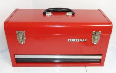 Vintage Craftsman 1 Single Drawer 18 1/2" Long Red Tool Box - Image 1 of 4