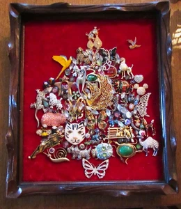 Arte pictórico enmarcado árbol joyería criaturas vivientes de colección único en su clase animales Navidad (21) - Imagen 1 de 6