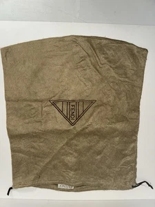 VINTAGE FENDI BRAUN BEIGE HANDTASCHE GELDBEUTEL ABDECKUNG STAUBBEUTEL "L X " MIT KORDELZUG - Bild 1 von 3