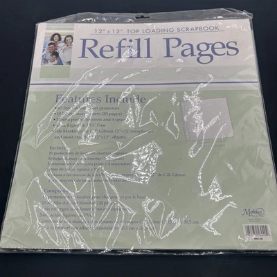 12x12 Páginas de Recarga de Álbum de Recortes Carga Superior Universal Protectores de Álbum Nuevo Sellado Foto 1 de 3