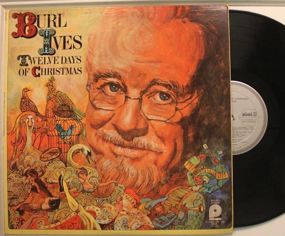 Burl Ives Lp Twelve Days Of Christmas On Pickwick - Vg+ To Vg - Image 1 of 1