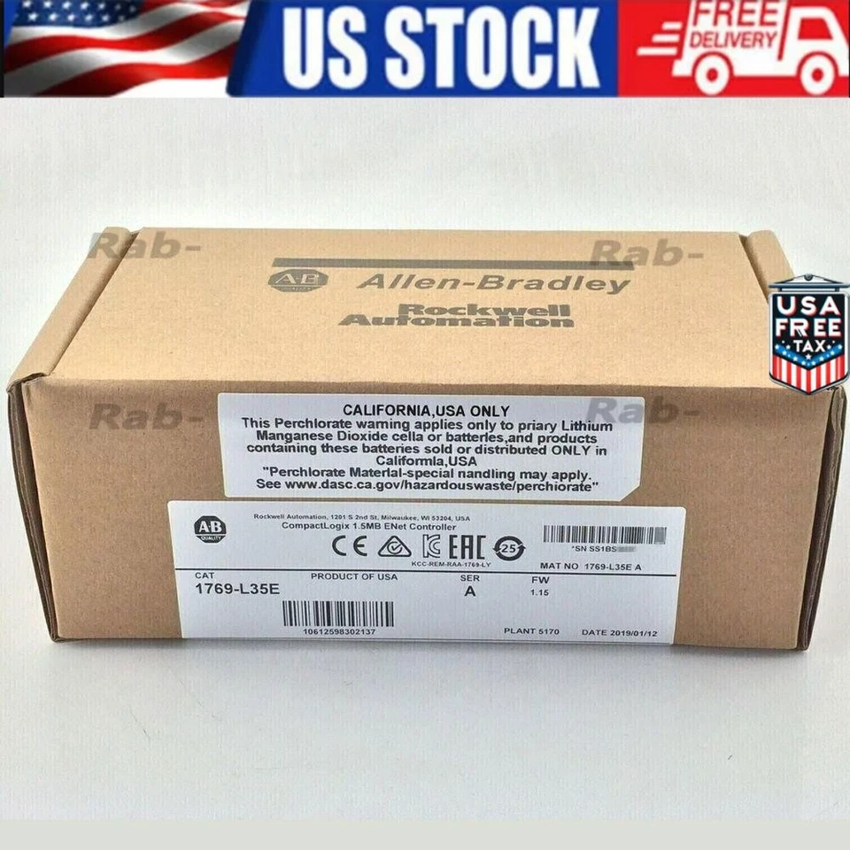 New Sealed Allen-Bradley 1769-L35E / A CompactLogix EtherNet Processor 1769L35E - Image 1 of 1