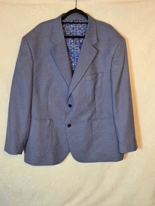 Blazer cappotto sportivo Oak Hill uomo 2XL due bottoni taglia 50/52R blu a quadri - Foto 1 di 12