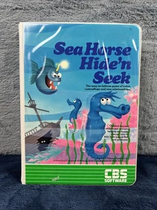 Atari Video Game Cartridge Sea Horse Hide'n Seek CBS 1984 -CIB RARE - Picture 1 of 15
