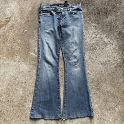 Jeans vintage Y2K Calvin Klein azul acampanado tiro bajo talla 1 Foto 1 de 4