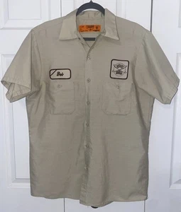 ‘Bob’ Skilled Trades UAW Work Shirt Men’s Large Collared Button Up - Picture 1 of 8