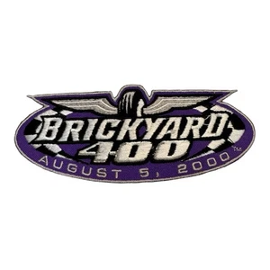 Vintage Brickyard 400 AUGUST 5, 2000 Embroidered Sew On Patch NASCAR 5" x 2" NOS - Picture 1 of 2