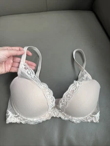 Sujetador Natori 32D Encaje Color Beige Tostado Desnudo Cómodo Con Aros Claro - Imagen 1 de 9