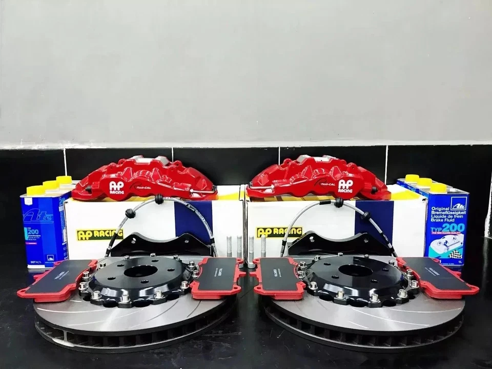 AP RACING PINÇA DE 6 POTES + KIT DE FREIO GRANDE ROTOR DE FENDA 380mm compatível com AUDI RS3 S3 GOLF R - Imagem 1 de 4