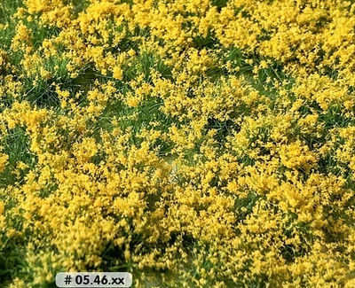 Grasbüschel Gelb Blüten - 15x21cm - Begrünung Eisenbahn, Modellbau & Diorama - Bild 1 von 4