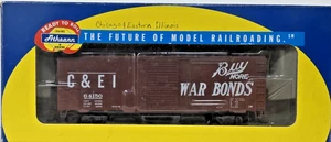 Athearn HO RTR C&EI 64150 40' Boxcar War Bonds Scheme nuovo con scatola 70383 porta Youngstown - Foto 1 di 3