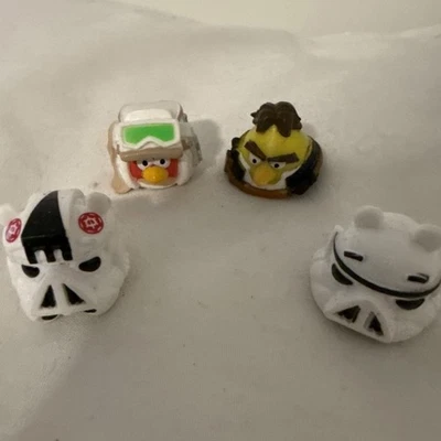 Lote De 4 Figuras Angry Birds Star Wars Han Solo Trooper Pilot SIN CÓDIGO Foto 1 de 4