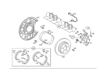 Chapa metálica protectora original Mercedes-Benz 203-423-03-20 Foto 1 de 2