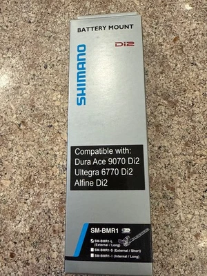 SHIMANO SM-BMR1 L Di2 长电池支架 适用于 SM-BTR1 电池 "全新带盒" — 第 1/3 张图片