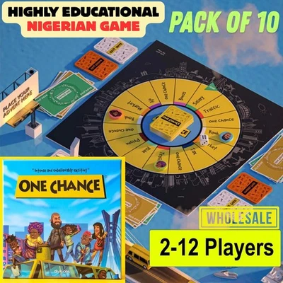 Pack of 10 One Chance Card Board Game Wholesale Party Educational Nigerian - Image 1 of 4