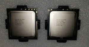 Matching NOS pair Intel Xeon X5580 CPU Quad-Core 3.2 GHz 8M 1333MHz SLBF2 1366 - Picture 1 of 1