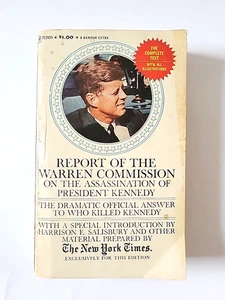 Report Of The Warren Commission 1964 John F Kennedy Assassination Vtg Paperback - Imagen 1 de 7