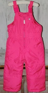 Carter's Traje de Nieve Babero Pantalones de Nieve Rosa Brillante Talla 2T *W25 - Imagen 1 de 5