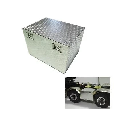 Degree Metal Tool Box For 1/14  56352 RC Tractor Truck DIY Car For TAMIYA - Image 1 of 4