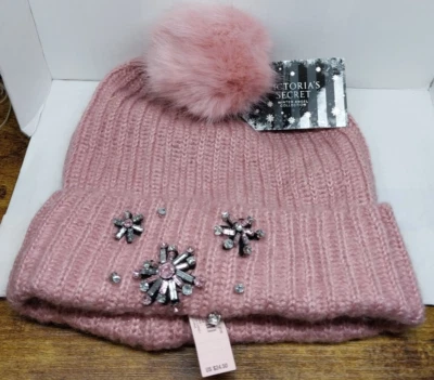 Victoria’s Secret Winter Angel Collection Mujer Rosa Gorro Sombrero Talla Única Tejido Foto 1 de 4
