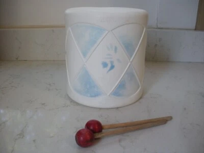 Vintage Gerber Blow mold toy drum with wooden drum sticks - Image 1 of 4