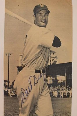 Foto firmada autografiada por Walt Dropo (d.2010) 1949-52 de los Medias Rojas de Boston 5x8 en blanco y negro 16 k Foto 1 de 4