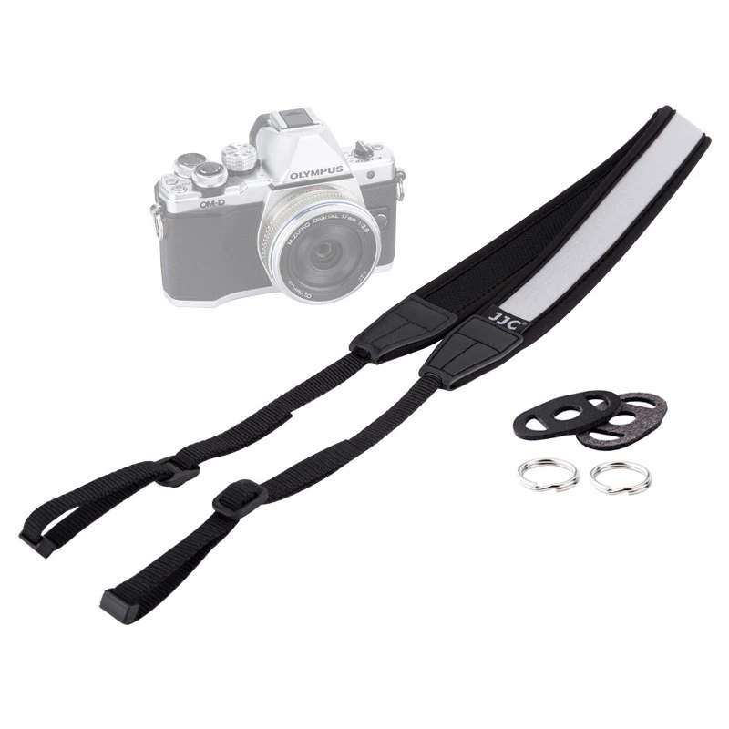 JJC Adjustable Camera Neck Strap for Olympus OM-D E-M5 M1 M10 II PEN-F E-PL7 PL6 - Image 1 of 4
