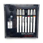 Koh-I-Noor Rapidograph Slim Pen and Ink Set, 7 Assorted Pen Nibs & 0.75 oz Ink