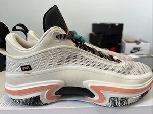 Nike Air Jordan XXXVI Low Lt Orewood Brn Crimson DH0833 160 Men’s Size 10 nolid - Picture 1 of 12