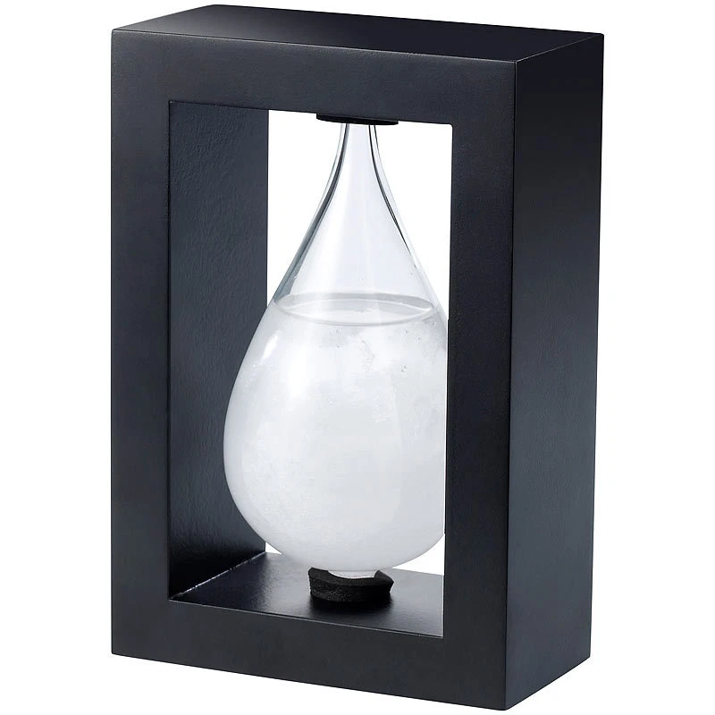 Carlo Milano Wetterglas: Modernes FitzRoy-Sturmglas in Tropfenform, 14cm - Bild 1 von 2