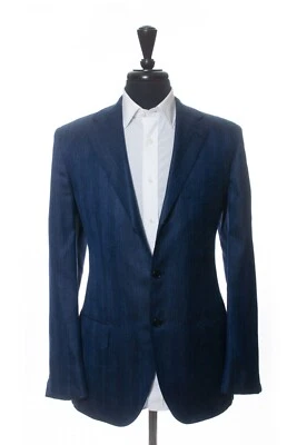 Kiton Blue Limited Edition Silk Cashmere Lasa Blazer 44R 24417 Foto 1 de 4
