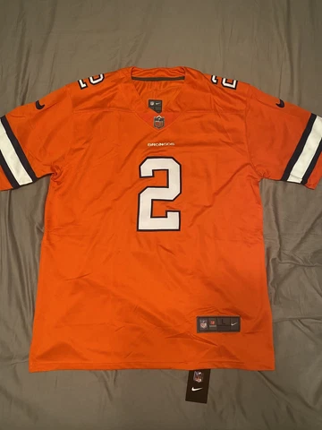 Denver Broncos Patrick Surtain II #2 Orange Jersey Men’s Large Stitched New NFL Cover