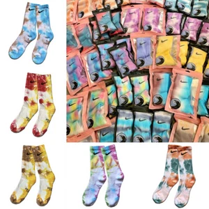 Calcetines Originales Nike Custom Colorido Y Tie Tiñidos - Regalo De 1 Pareja - Imagen 1 de 13