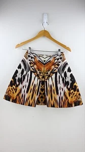 Josh Goot animal print scuba fabric mini skirt size UK4/XXS - Foto 1 di 8