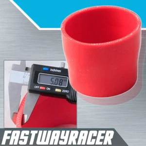 Universal Red 3.0'' to 3.25'' 3-Ply Reducer Silicone Hose Coupler 76MM to 83MM - Bild 1 von 1