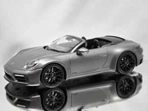 Minichamps Porsche 911 (992) Carrera 4 GTS Cabriolet 2020 Cabrio Dark Grey 1:18 - Picture 1 of 16