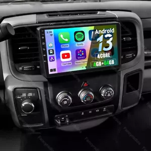 For 2013-2018 Dodge Ram 1500 2500 3500 Android 13 4+64G Carplay Car Stereo Radio - Picture 1 of 11