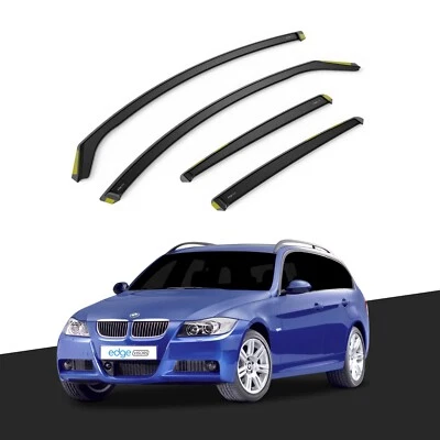 BMW 3 Series E91 Touring 2005-2012 5 Door Estate Wind Deflectors 4pc Tinted - Image 1 of 4