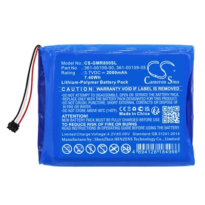 Batterie 2000mAh Type 361-00109-00 361-00109-05 For Garmin DEZL OTR800 MT-S - Image 1 of 4
