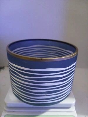 Yankee Candle Jar Candle Shade “Pleated Seas” Nautical - Image 1 of 2